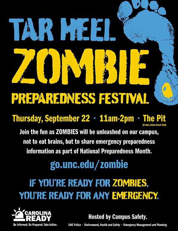 Zombie Preparedness Festival Flier
