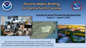 National Weather Service Raleigh Briefing graphic