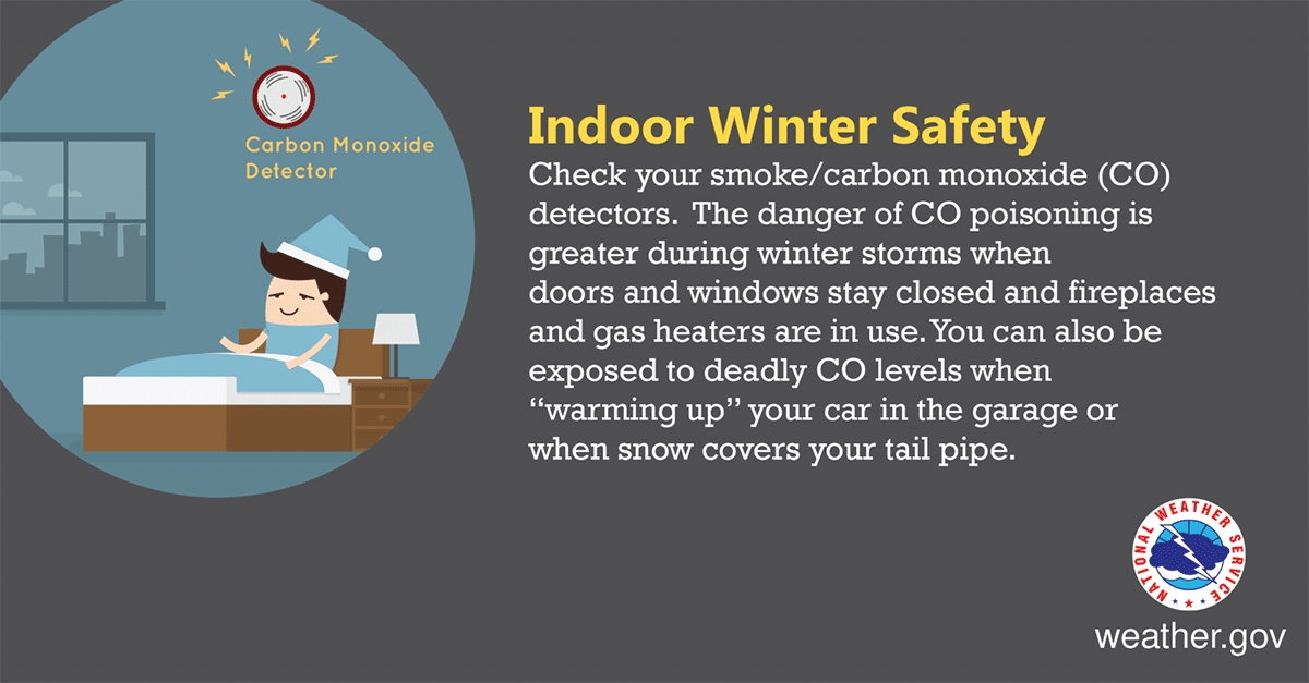Indoor Winter Safety infographic